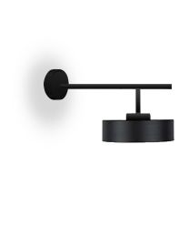 Timeless Wall Lamp In Black Finish Gold Interior