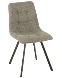 Chair Babette Textile/metal Grey - Per 2