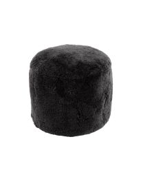 Hocker Rund Schaffell Dunkel Grau - Pro 2