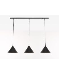 Hängeleuchte 3 Lichtpunkte Schwarzes Finish