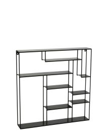 Wandregal Maranta Metall Schwarz