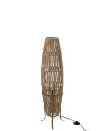 Standing Lamp Weaving Jute Beige Small