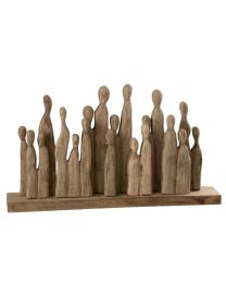 Big Group Of Figure Wood Natural