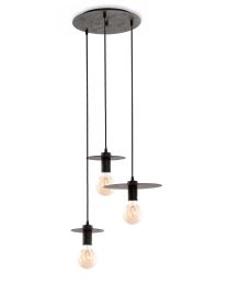 Pendelleuchte 3 Licht Rund Rostfarbig