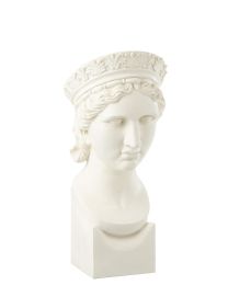Büste Frau Resin Weiß