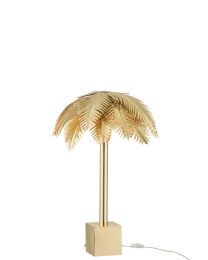 Tischlampe Kokosblätter Stahl Gold