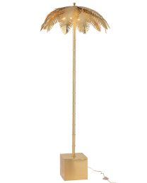 Stehlampe Kokosblätter Stahl Gold
