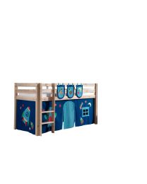 Spielbett Pino Mit Textilset Vorhang Und 3 Taschen "astro"