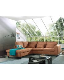 Mocca Corner Sofa With Cushions Included