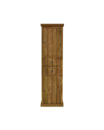 Column Cabinet Right Swinging Door Reclaimed Teak