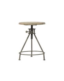 Wooden Stool Adjustable In Height