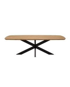 Teakholz-tisch 200 Cm Mit Metallgestell.