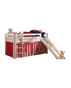 Spielbett Pino Mit Rutsche Und Textilset "zirkus"