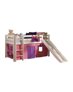 Spielbett Pino Mit Rutsche Und Textilset "bella"