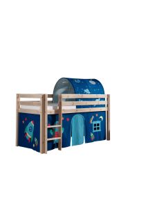 Spielbett Pino Mit Textilset Vorhang Und Tunnel "astro"
