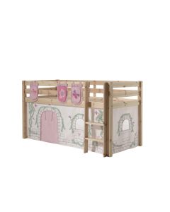Spielbett Pino Mit Textilset Vorhang Und 3 Taschen "birdy"