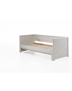 Kojenbett Mit Auszug, Liegefläche Von 90 X 200 Auf 180 X 200 Erweiterbar, Kiefer Mit Mdf Weiß Lackiert