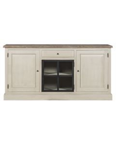Sideboard Mit 1 Glastür, 2 Holztüren, 1 Schublade
